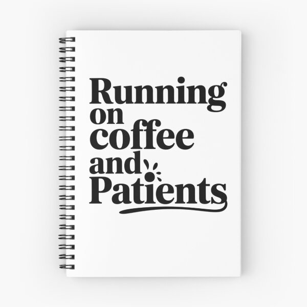 Item preview, running on coffee and patients black font  Humor Tee, brafdesign designed and sold by Brafdesign.
