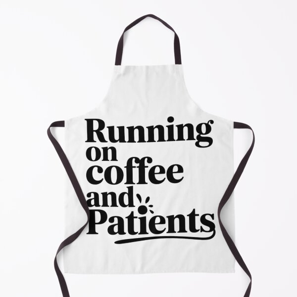 Item preview, running on coffee and patients black font Humor Tee, brafdesign designed and sold by Brafdesign.