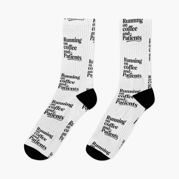 Item preview, running on coffee and patients black font  Humor Tee, brafdesign designed and sold by Brafdesign.