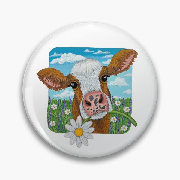 Item preview, Cow with Flower designed and sold by artbyalex22.