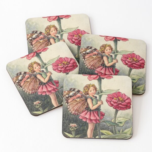 Item preview, Zinnia Flower Fairy - Vintage Art by Cicely Mary Barker designed and sold by Randomundi.