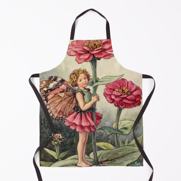 Artikelvorschau, Zinnien-Blumenfee – Vintage-Kunst von Cicely Mary Barker entworfen und verkauft von Randomundi.