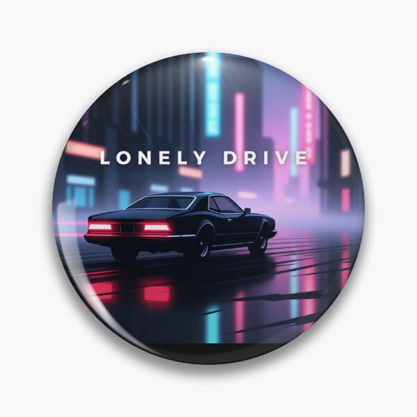 Item preview, Lonely Drive – Neon Night Vintage Car Tee designed and sold by Epic.