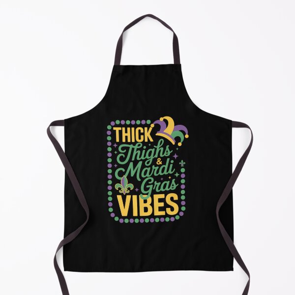 Item preview, Thick Thighs Mardi Gras Vibes Mardi Gras Vibes designed and sold by EllenJast.