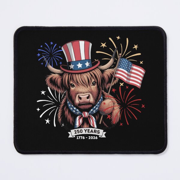 Item preview, Highland Cow 250th America Anniversary designed and sold by JRice66.