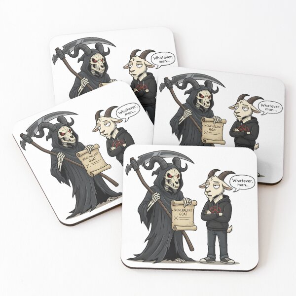 Item preview, Whatever Man Grim Fate Goat designed and sold by NonchalantGOAT.