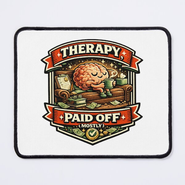 Item preview, Therapy Paid Off (Mostly) designed and sold by Throwing-Corn.