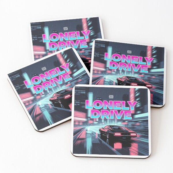 Item preview, Lonely Drive – Neon Night Vintage Car Tee designed and sold by Epic TV USA.
