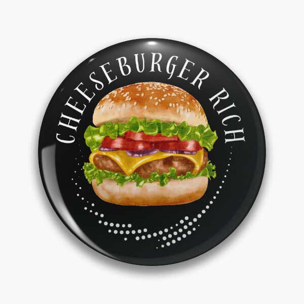 Item preview, Cheeseburger Rich-White designed and sold by MamaCDesigns.
