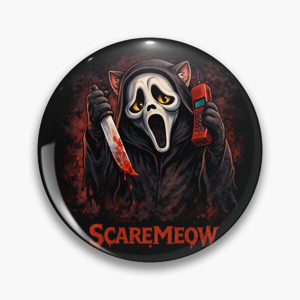Artikelvorschau, Scaremeow Horror Cat Lustige Slasher Parodie Design entworfen und verkauft von VibeFactoryOfc.