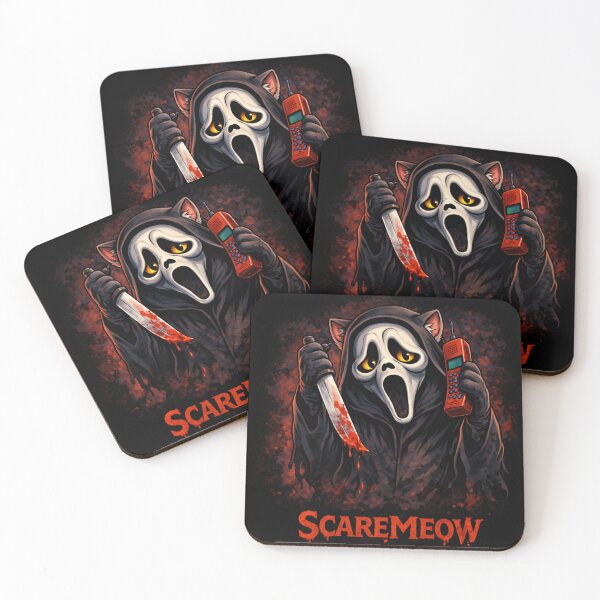 Item preview, Scaremeow Horror Cat Funny Slasher Parody Design designed and sold by VibeFactoryOfc.
