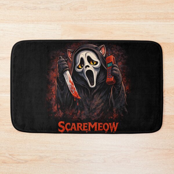 Item preview, Scaremeow Horror Cat Funny Slasher Parody Design designed and sold by VibeFactoryOfc.
