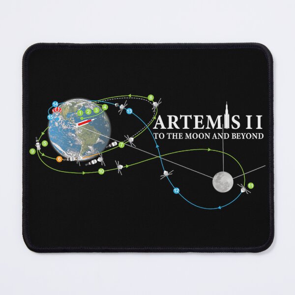 Item preview, Artemis 2 Route Map SLS Rocket To The Moon And Beyond designed and sold by alber-garnell.