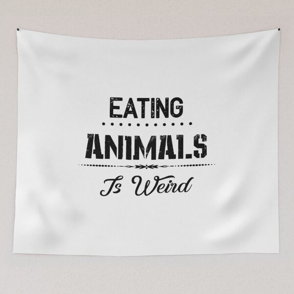 Item preview, Eating Animals Is Weird Vegan Vegetarian Gift designed and sold by miracletee.