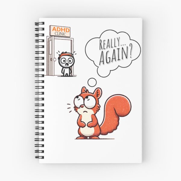 Item preview, ADHD Squirrel Distraction Really.Again Funny Sarcastic Joke designed and sold by dal-koz-ar.