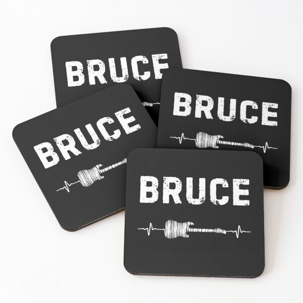 Item preview, Bruce Guitar Heartbeat Music Guitarist Retro Vintage designed and sold by alber-garnell.