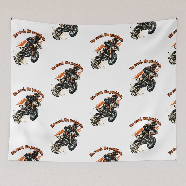 Item preview, Enduro Motocross No Road No Problem Dirt Bike designed and sold by IvoryArtDesign.