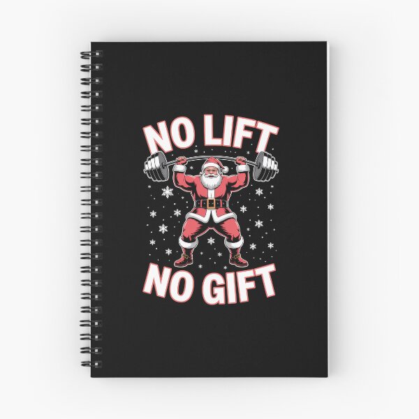 Item preview, No Lift No Gift Santa Claus Gym Fitness Weightlifting designed and sold by EllenJast.