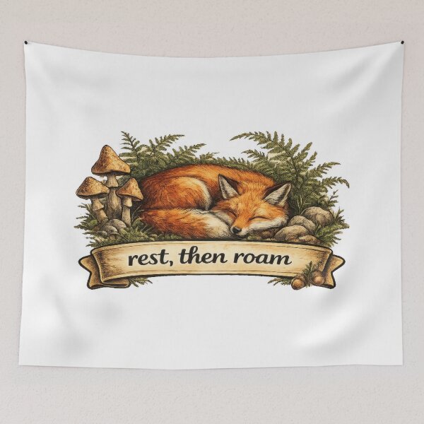 Item preview, Sleeping Fox Woodland designed and sold by jgvisualarts.