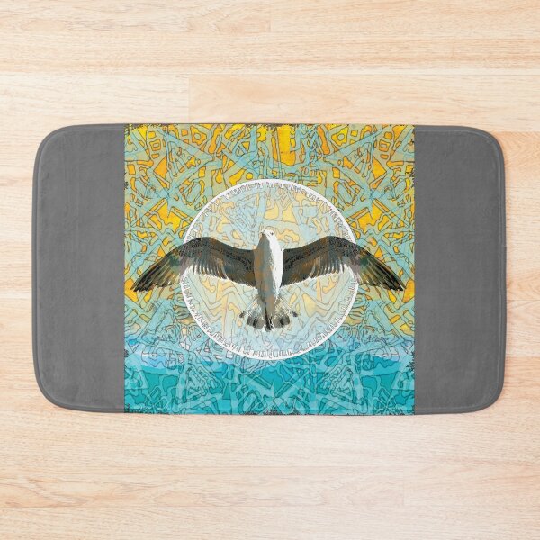 Item preview, Seagull in color mandala yoga designed and sold by Periartwork.