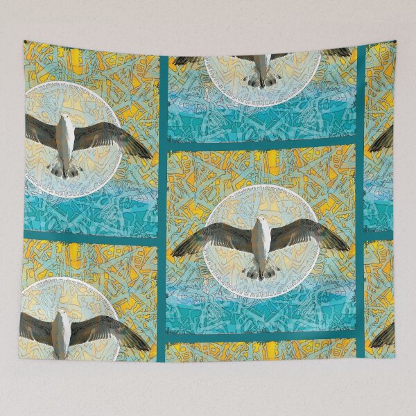 Item preview, Seagull in color mandala yoga designed and sold by Periartwork.