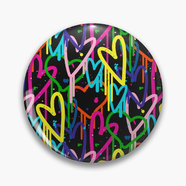 Item preview, All You Need Is Love Neon Graffiti Hearts Pattern – Colorful Street Art Love Design designed and sold by SeoulInkSoul.