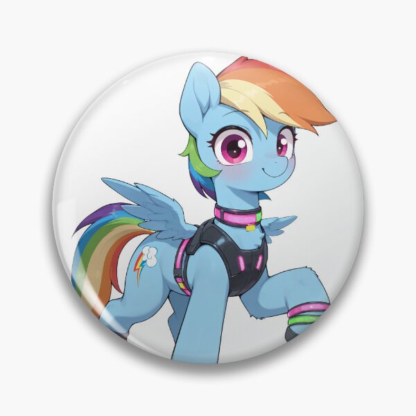 Item preview, Cyberpunk My Little Pony - Rainbow Dash designed and sold by CeluniaMoon's Art - Cute Furry, Anime, and More! .