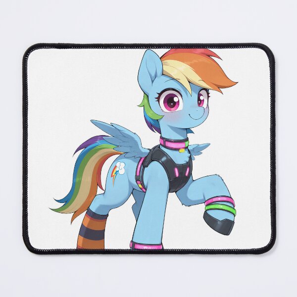 Item preview, Cyberpunk My Little Pony - Rainbow Dash designed and sold by CeluniaMoon's Art - Cute Furry, Anime, and More! .