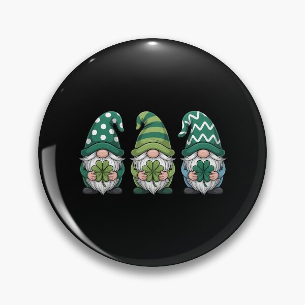 Item preview, Three Gnomes Holding Irish Clover Shamrock St Patrick's Day designed and sold by EllenJast.