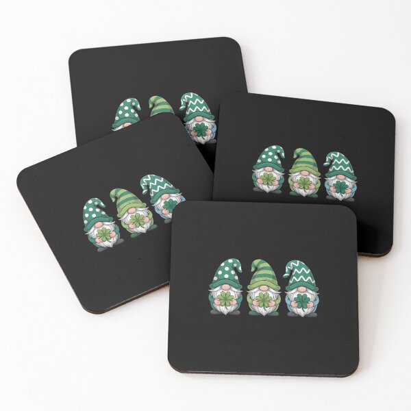 Item preview, Three Gnomes Holding Irish Clover Shamrock St Patrick's Day designed and sold by EllenJast.