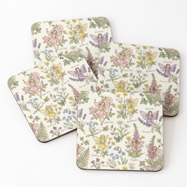 Item preview, Flower Fairies Botanical Garden Seamless Pattern - Cicely Mary Barker Style designed and sold by Randomundi.