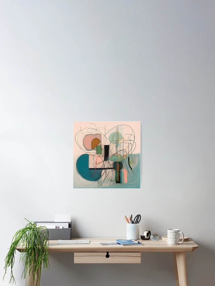 Thumbnail 2 of 3, Poster, Geometric Abstract designed and sold by Digitec Designs.