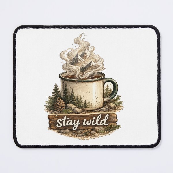 Item preview, Mountain Steam Camp Mug designed and sold by jgvisualarts.