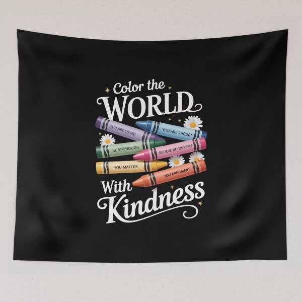 Item preview, Color The World with Kindness Teacher Back to School designed and sold by IdunayaStore.