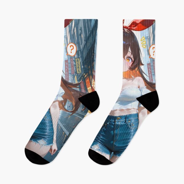 Item preview, Amber Genshin Impact City Street Question Mark Cute designed and sold by Tokyonomad.
