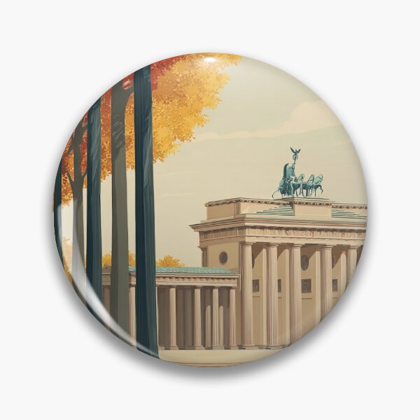 Item preview, Póster de viaje vintage de Berlín – Impresión Art Déco otoñal de la Puerta de Brandeburgo designed and sold by BestVarieties.