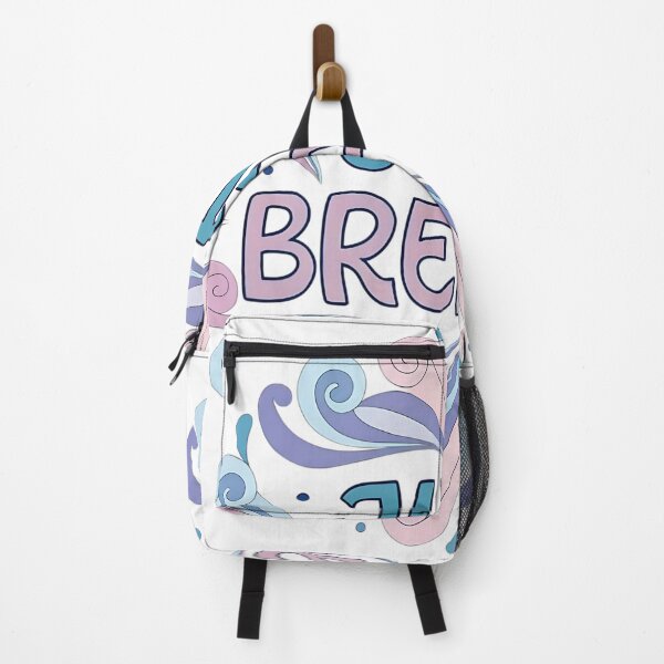 Aperçu de l'œuvre Art typographique pastel « Just Breathe Mindfulness » créée et vendue par VineVibe16Studio.