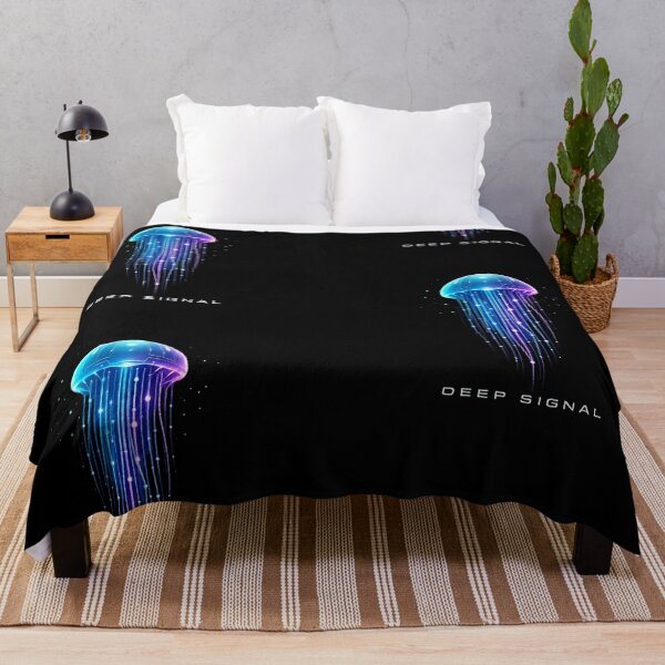 Item preview, Deep Signal Cyberpunk Jellyfish T-Shirt – Neon Sci-Fi Ocean Aesthetic, Futuristic Glow Design designed and sold by JonelCrafts.