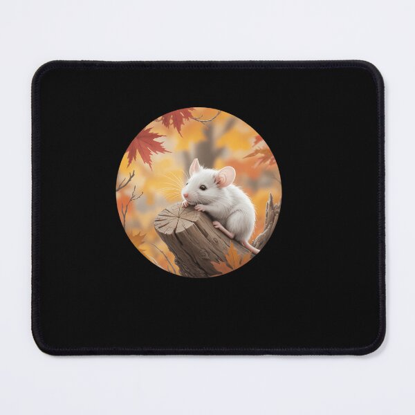 Item preview, windy Autumn Season with Fall and white Rats for Pets designed and sold by EllenJast.