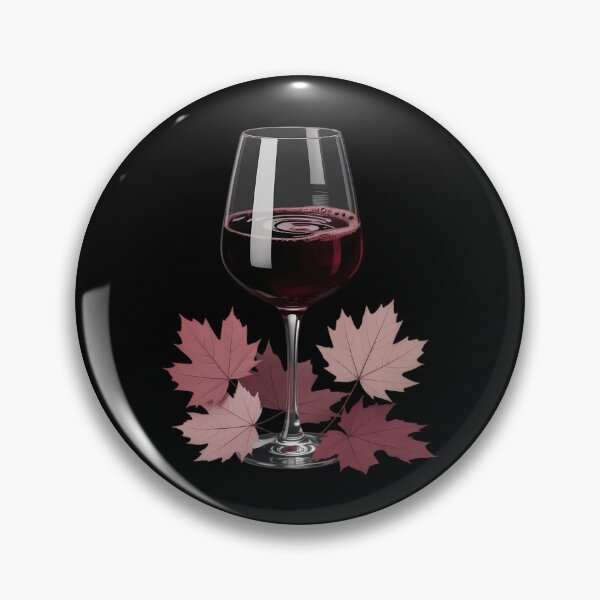 Item preview, Wine Drinker Glass of Wine Maple Leaf Autumn Fall Drinking designed and sold by EllenJast.