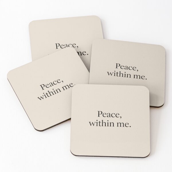 Item preview, Peace, Within Me – Minimal Inner Peace & Self Awareness Quote Design designed and sold by Irene Catchmind.