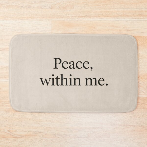 Item preview, Peace, Within Me – Minimal Inner Peace & Self Awareness Quote Design designed and sold by Irene Catchmind.