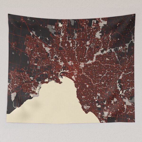 Item preview, Melbourne City Map of Australia - Comic designed and sold by deMAP.