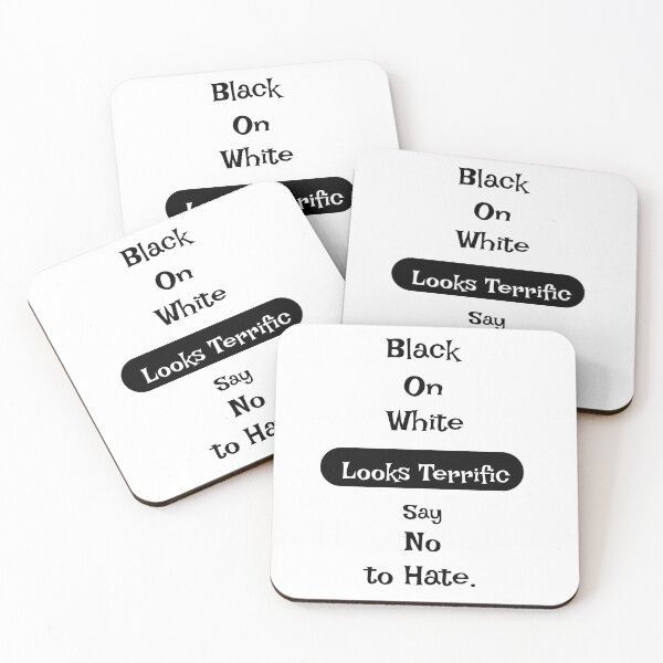 Item preview, Black & White designed and sold by The WordCatcher Street.