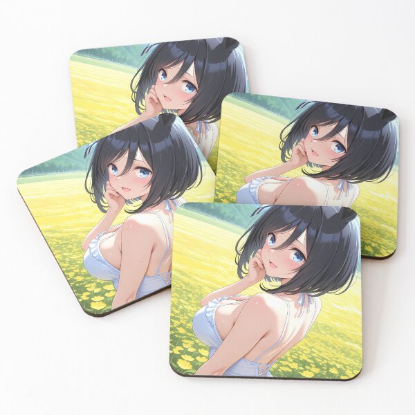 Item preview, Eishin Flash Uma Musume Pretty Derby Flower Field Mountains Back View designed and sold by Tokyonomad.
