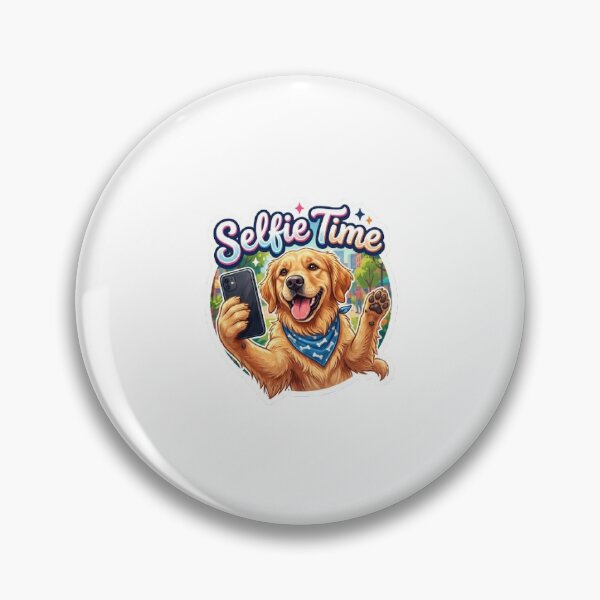 Item preview, Selfie Dog Sticker – Trendy Pet designed and sold by SainiArt19.