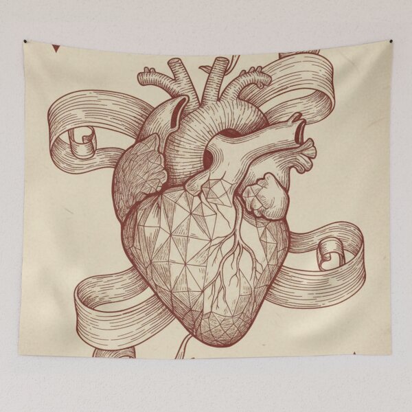 Item preview, Heart of Diamonds – Vintage Card with Dark Anatomy designed and sold by HeyHas.