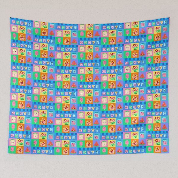 Item preview, Cute Camping Picnic Party Pattern for Spring Summer Kids Outdoor designed and sold by nuchz.