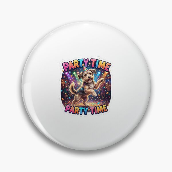 Item preview, Party Dog Sticker – Fun Pet Design designed and sold by SainiArt19.