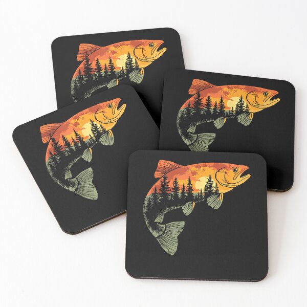 Item preview, Trout Fly Fishing Angler Fisherman Nature Forest Outdoor Adventure designed and sold by alber-garnell.